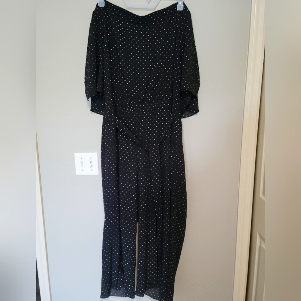 City Chic Off Shoulder Jumpsuit